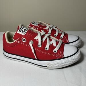 Converse Chuck Taylor All Star Shoes Youth Size 3 Red Low Top Classic Sneakers